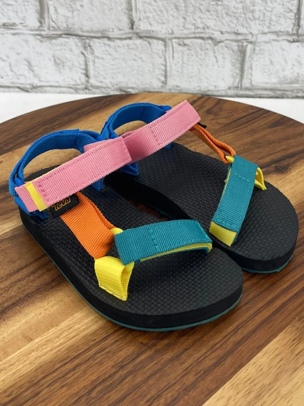 Teva Kids Original Universal 90s Multi Color Sz. 10 Adjustable Strappy Sandals